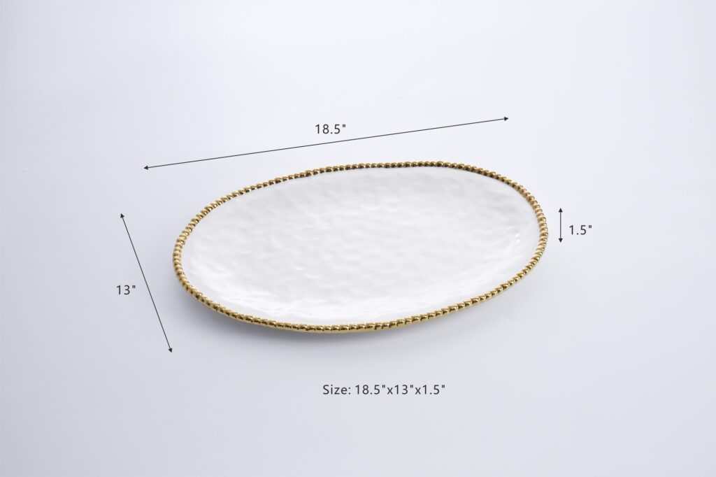 Salerno Gold Large Oval Platter