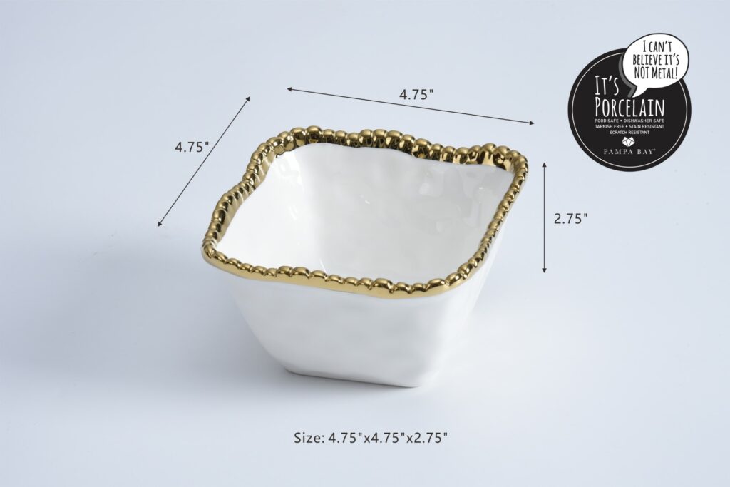Salerno Square Snack Bowl