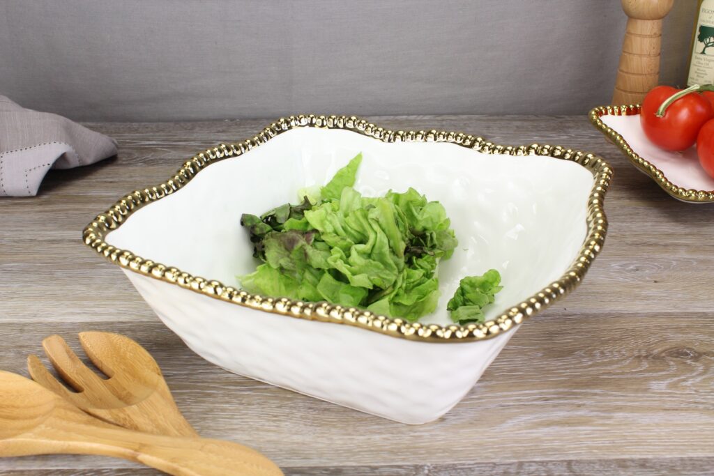Salerno Large Square Salad Bowl