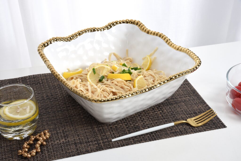 Salerno Large Square Salad Bowl