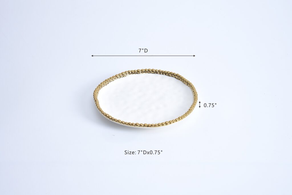 Salerno Round Appetizer/Dessert Plate