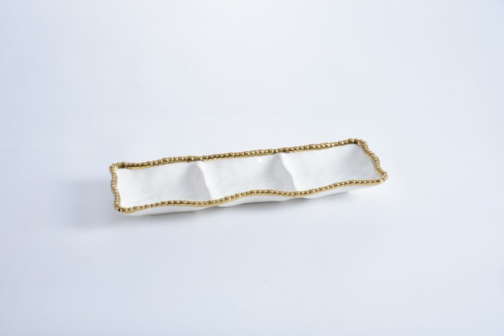 Salerno 3 Section Small Serving Piece