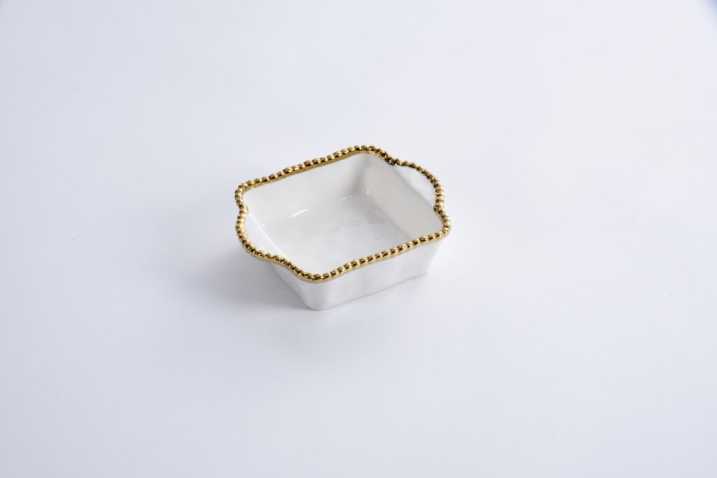 Salerno Gold Square Individual Baking Dish