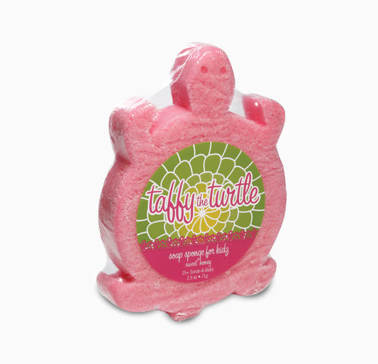 Taffy Pink Turtle Soap Sponge