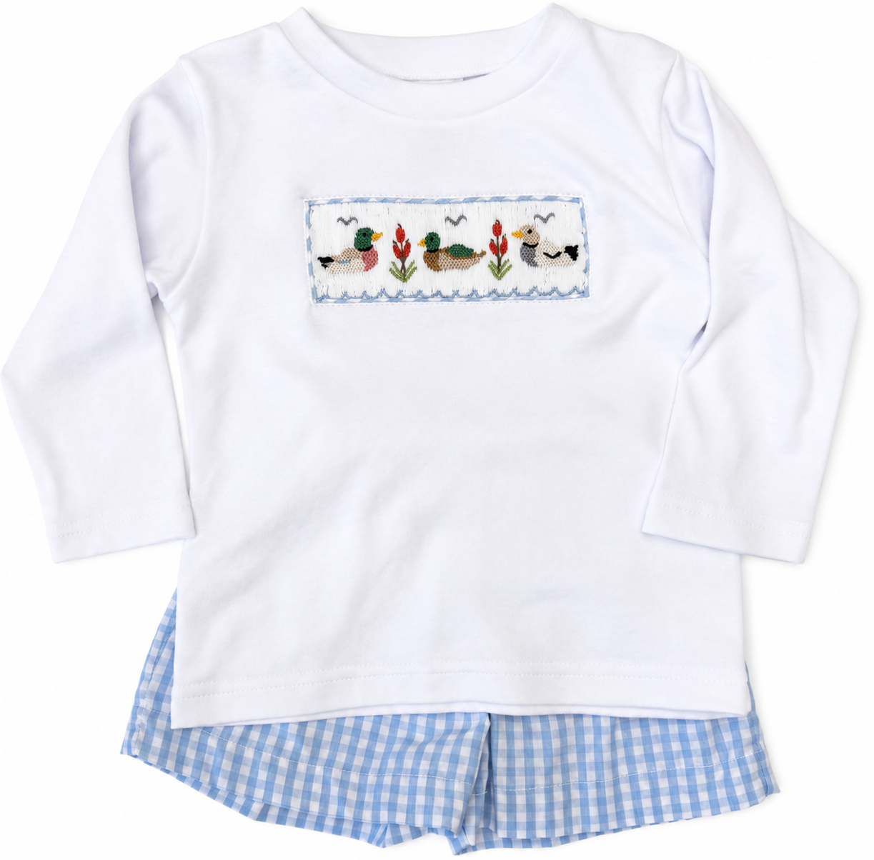 Tom Short Set Smocked Mallard Ducks