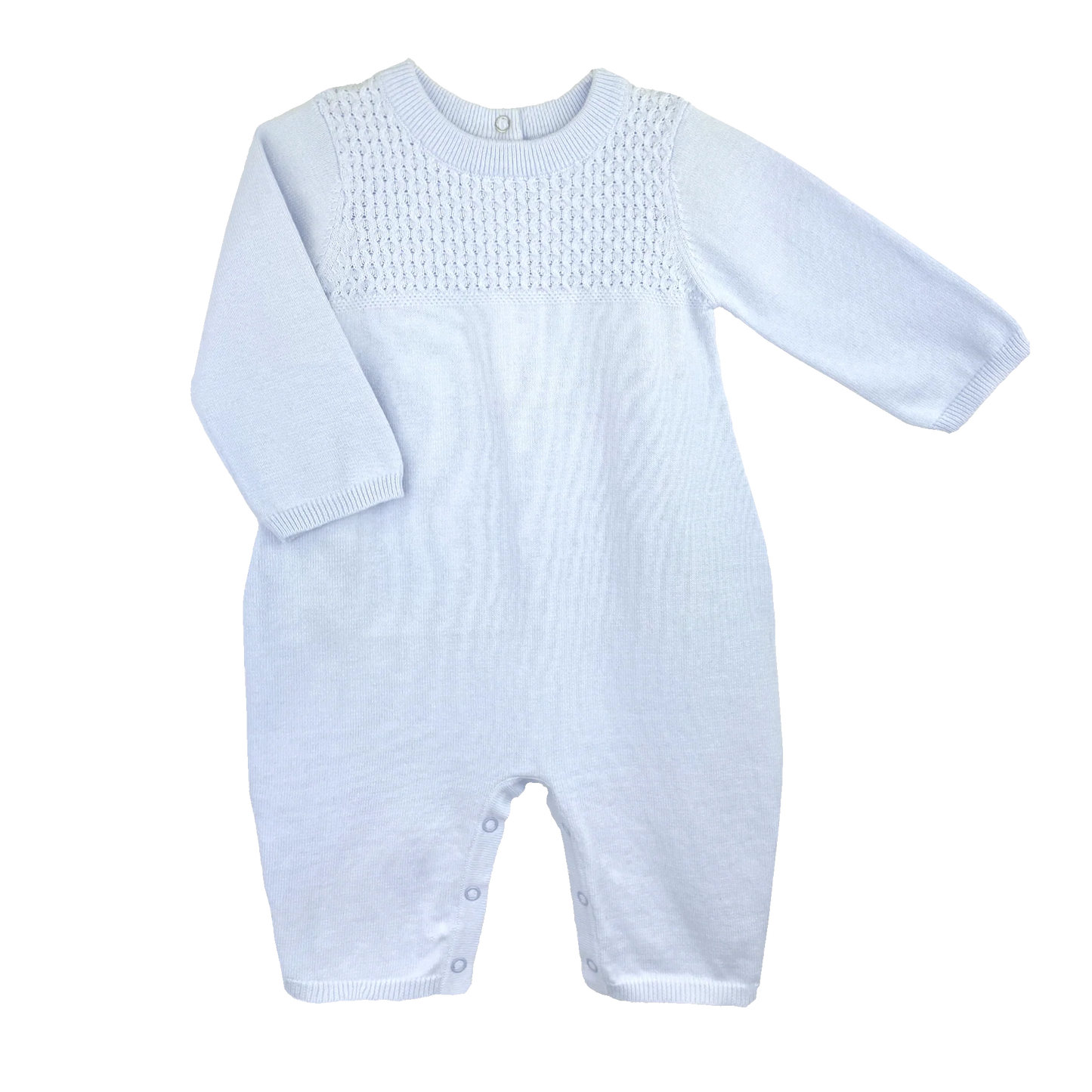 Lt Blue Diamond Knit Longall