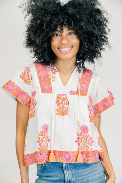 Catalina Blouse - Camelia
