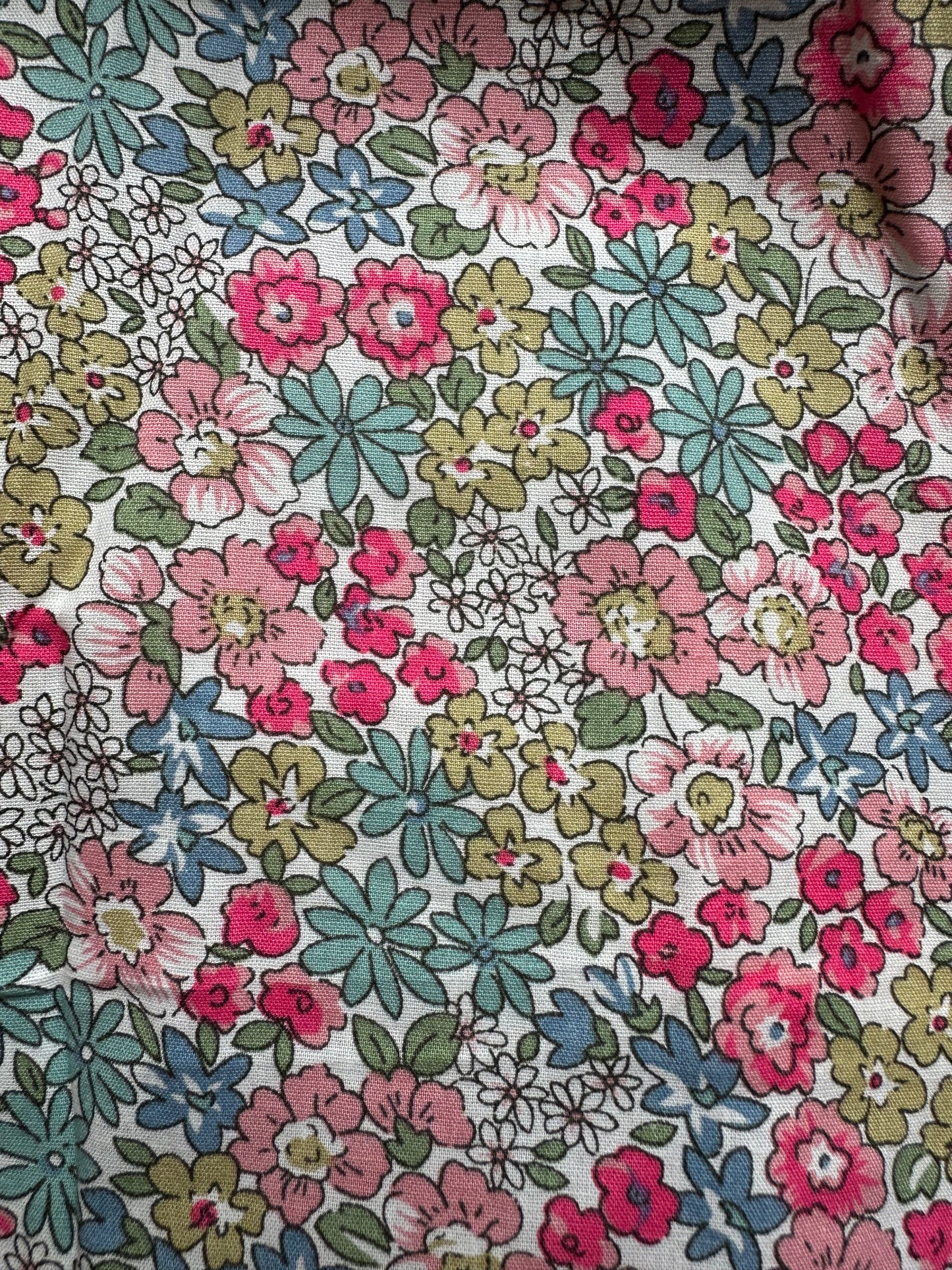 Maggie Pink Flower Button Front Dress