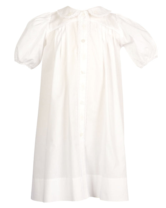 White Daygown w/Crosses & Diaper Cover