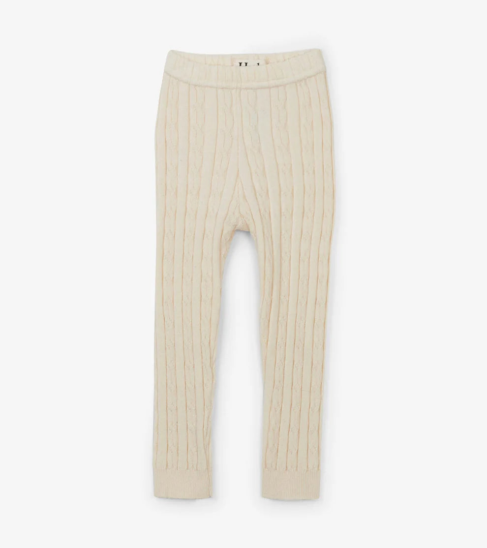 Cream Cable Knit Tights