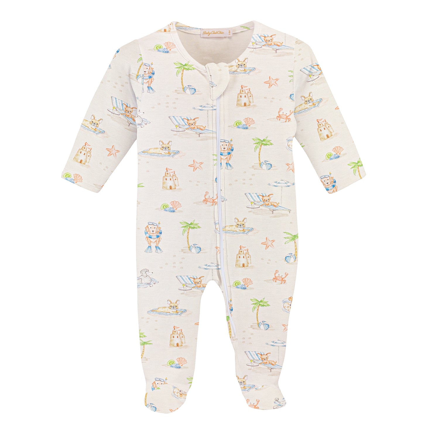 Summer Tails Zipped Footie