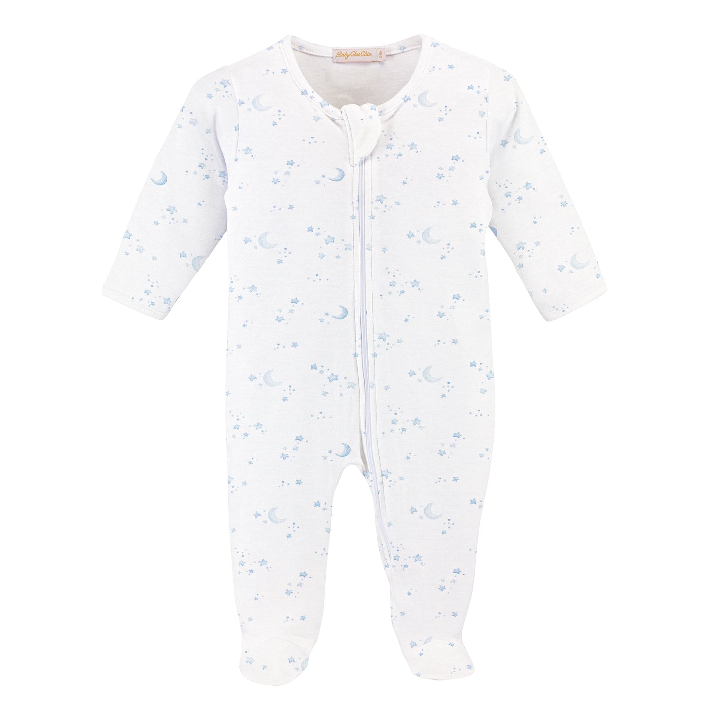 Whisper Of Stars - L. Blue Zipped Footie