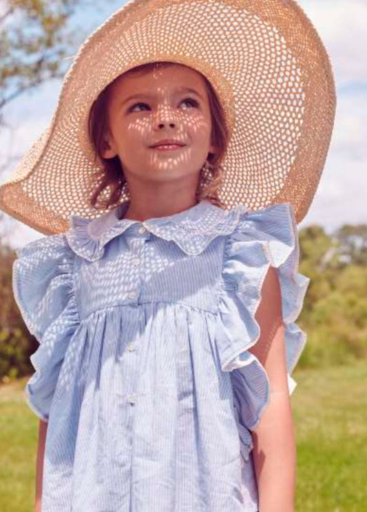 Suzanne Blouse Blue Stripe