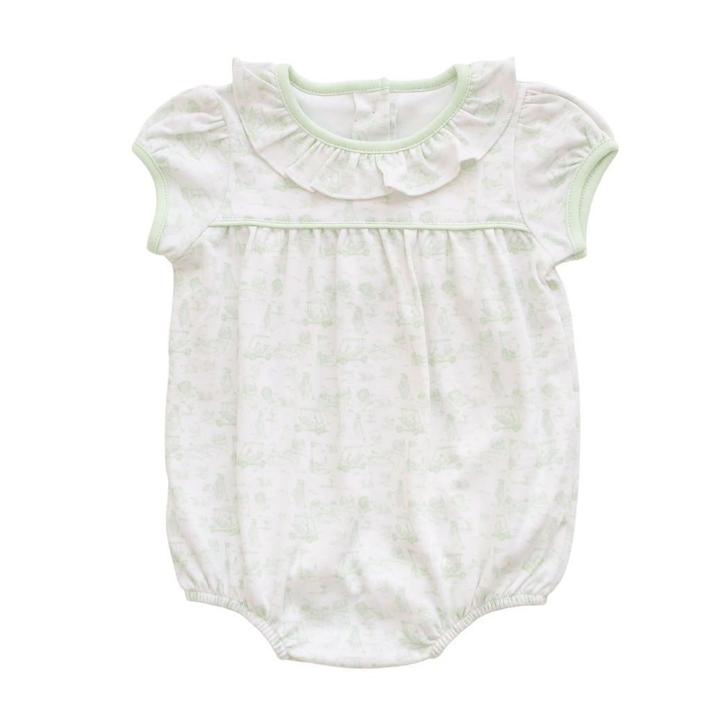 Fairway Toile Girl Bubble - Green