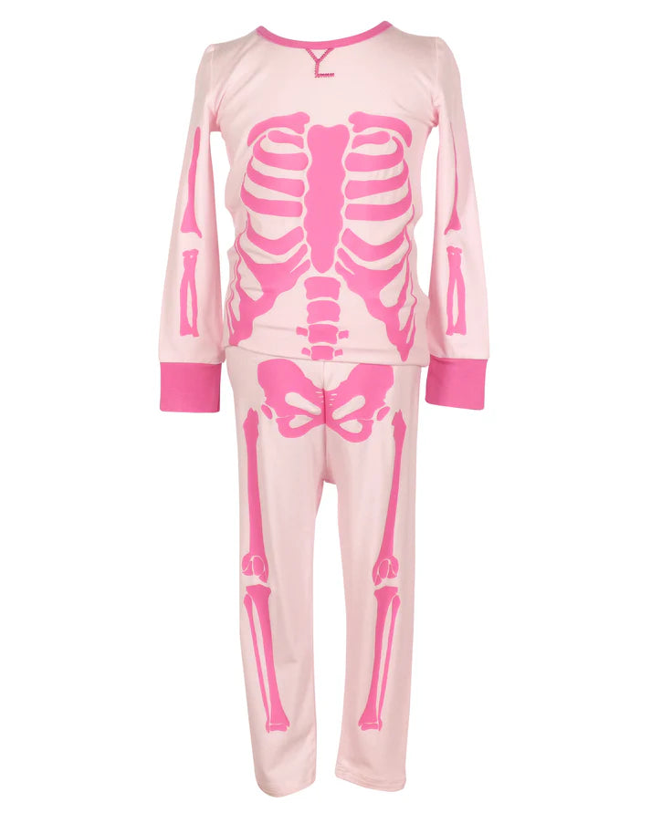 Pink Lambie Jammies: Glow in the Dark Skellys