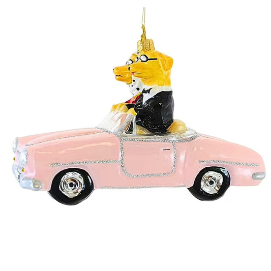 Pups In Pink Cabrio