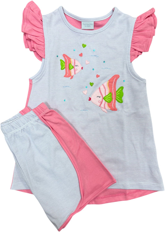 Angel Fish Short Set