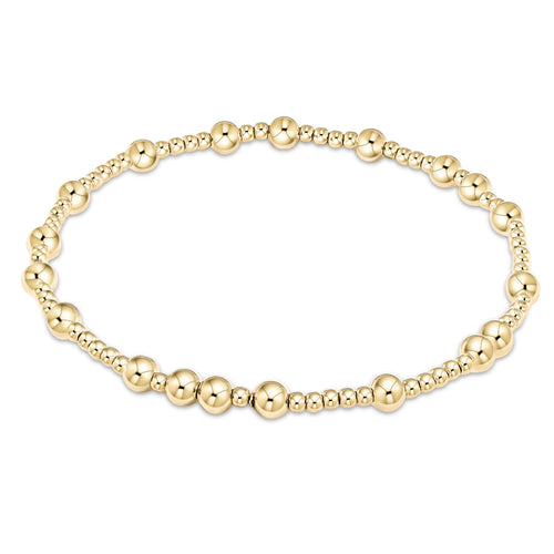 Hope Unwritten 4mm Bead Bracelet - Gold Extends