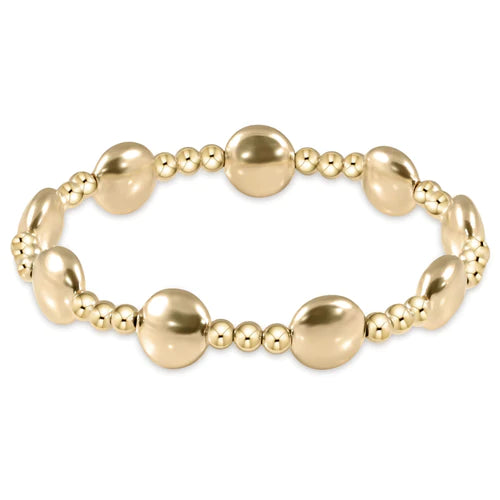 Honesty Sincerity Gold 10mm Beaded Extends Bracelet