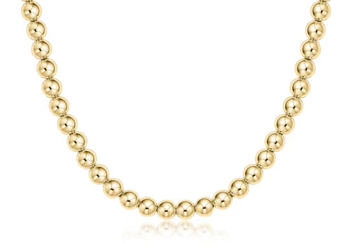 17" Choker Classic Gold 8mm Bead
