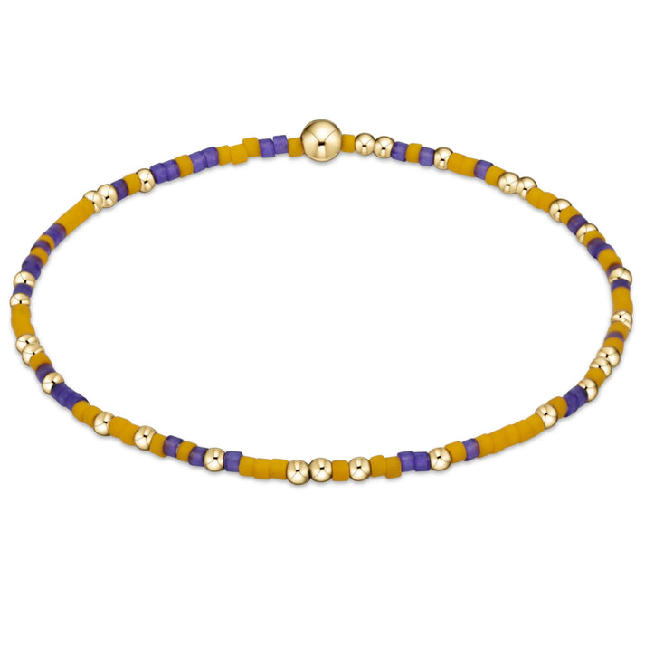 Gameday Bracelet - Hope Unwritten Bracelet Purple-Yellow