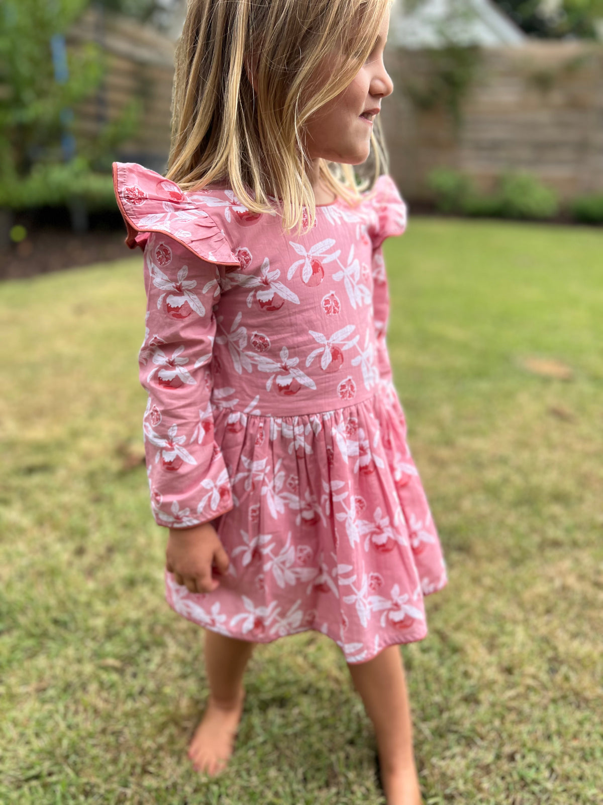 Capers Pink Pom S/S Dress