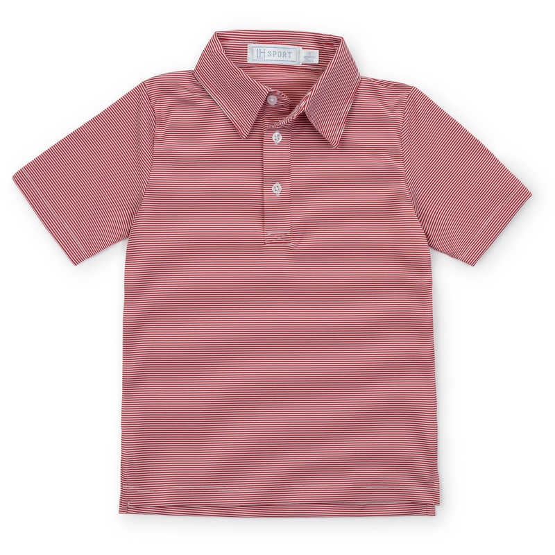 Will Performance Polo / Red & White Stripes