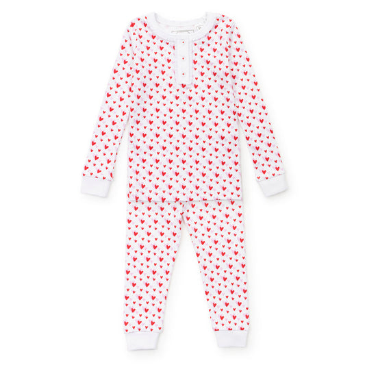 Alden Girls Pajama Pant Set - Heart to Heart Pink