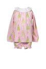 Pink Tinsel L/S Bloomer Set