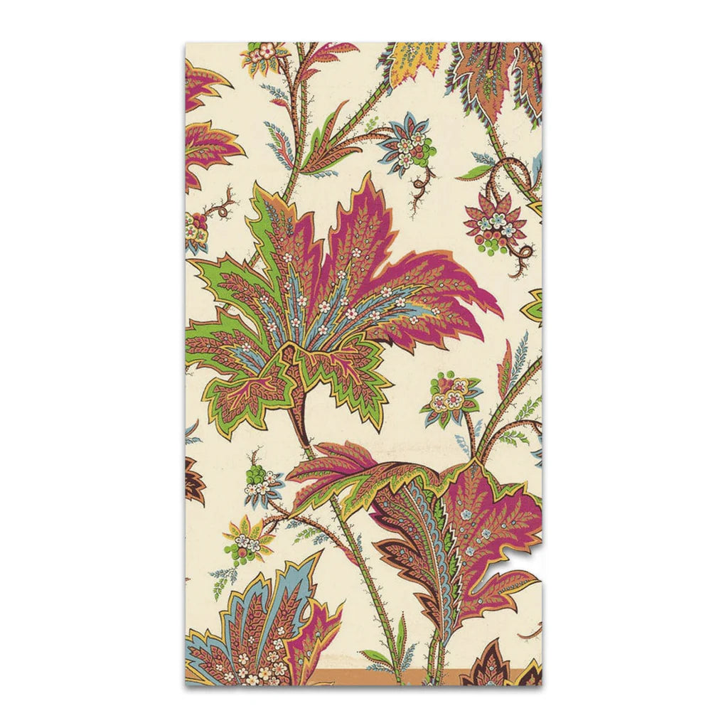 Paisley Leaves Ivory - Guest Towel