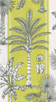 Southern Palms Green/white Napkins