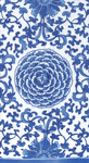 Indigo garden blue/white - guest towel