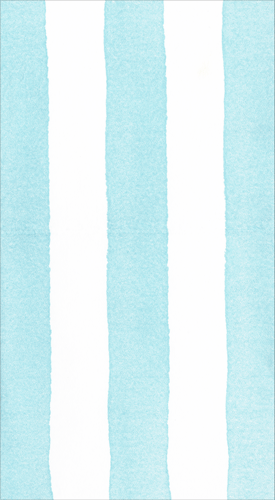 Cafe Stripe Aqua-Paper Linen Guest Towel