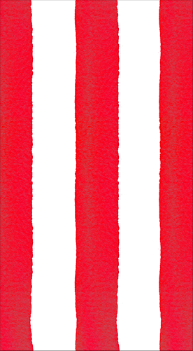 Cafe Stripe Red-Paper Linen Guest Towels