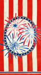 Stars, stripes and sparks - guest towel