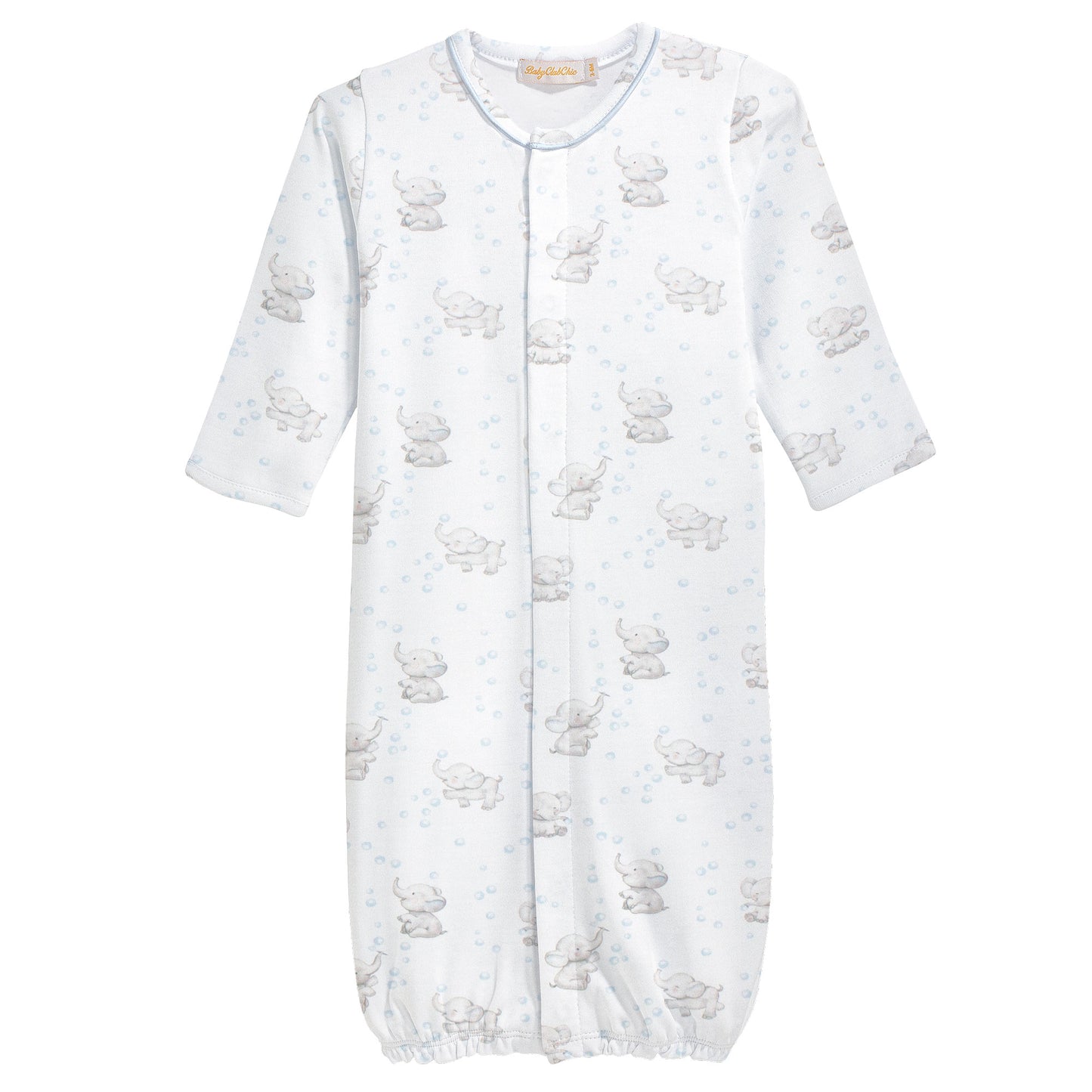 Tiny Bubbly Elephant Conv. Gown W/Piping
