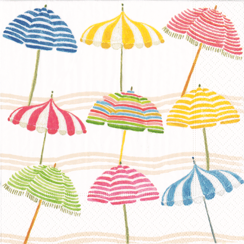 Beach Umbrellas Napkin / Cocktail