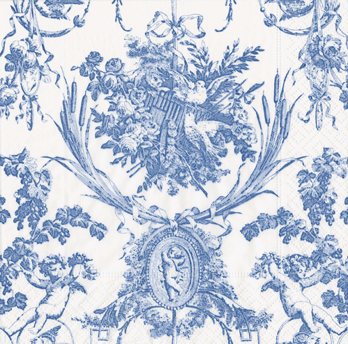 Blue Romantic Toile Napkins
