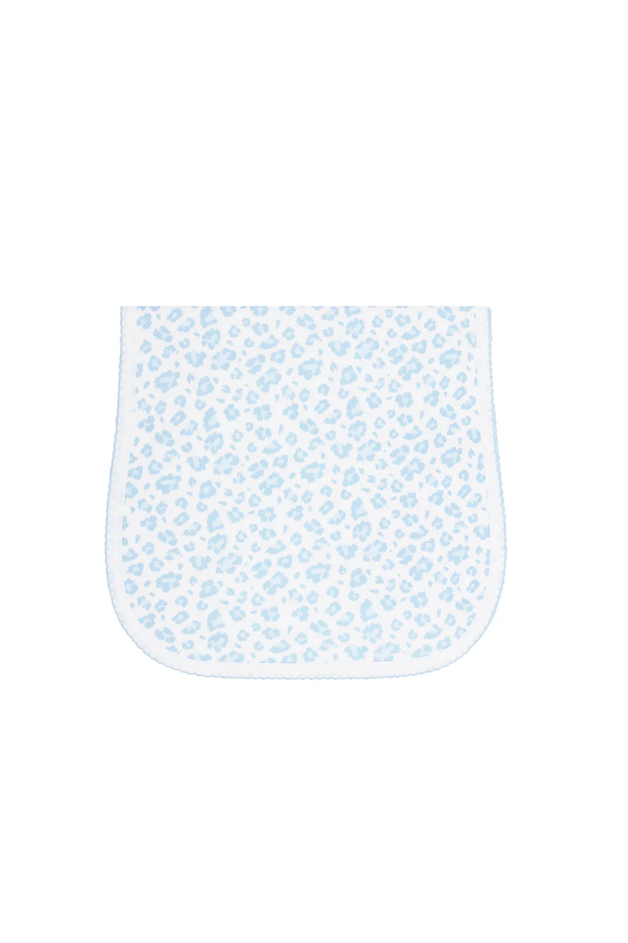 Blue Cheetah Print Burp Cloth