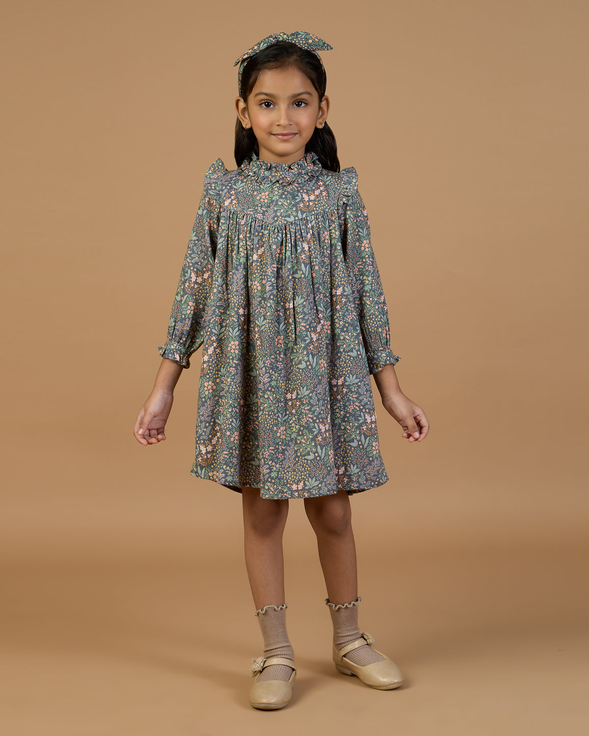 Louise Dress - Autumn Blue