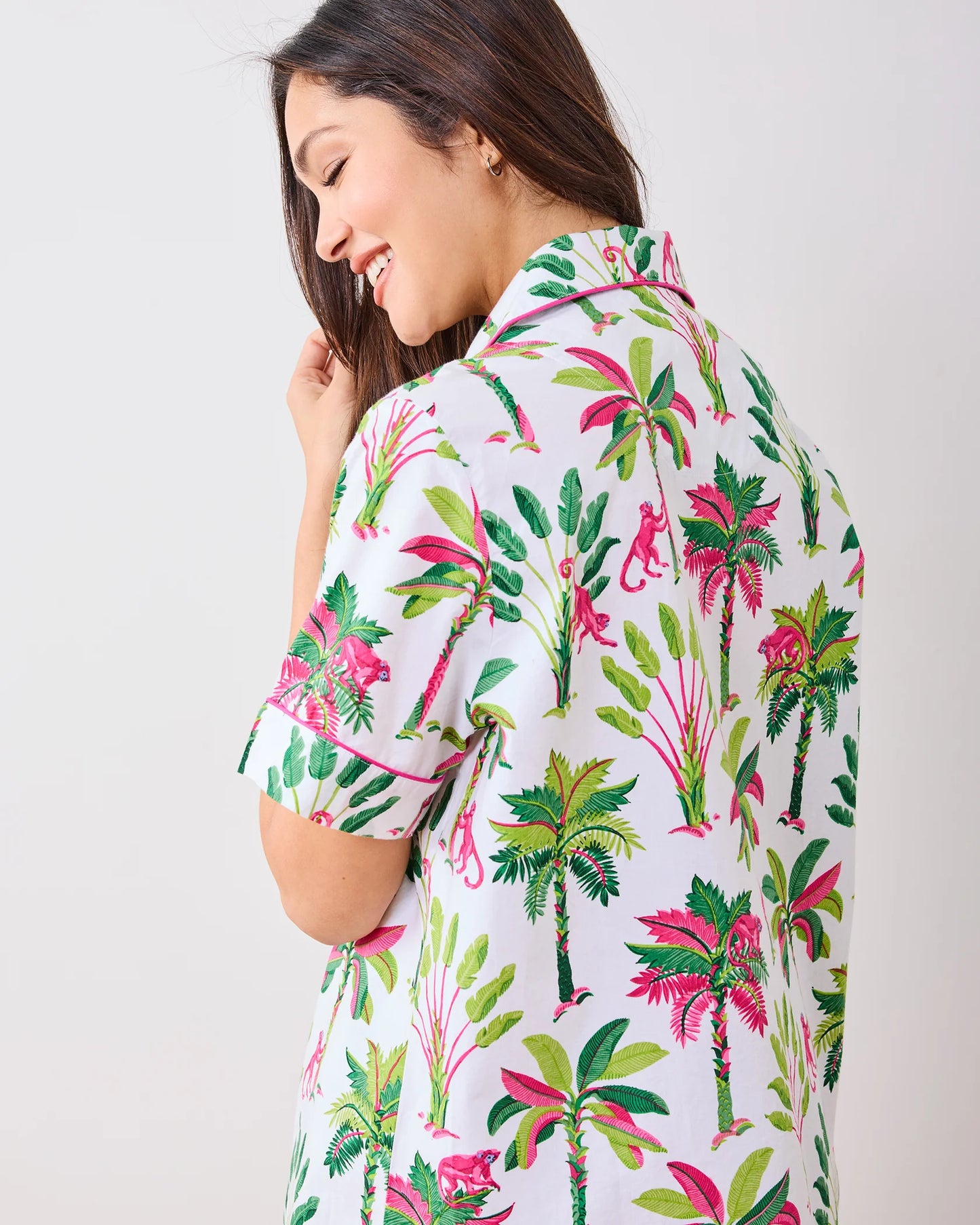 Royal Palms - Short PJ Set