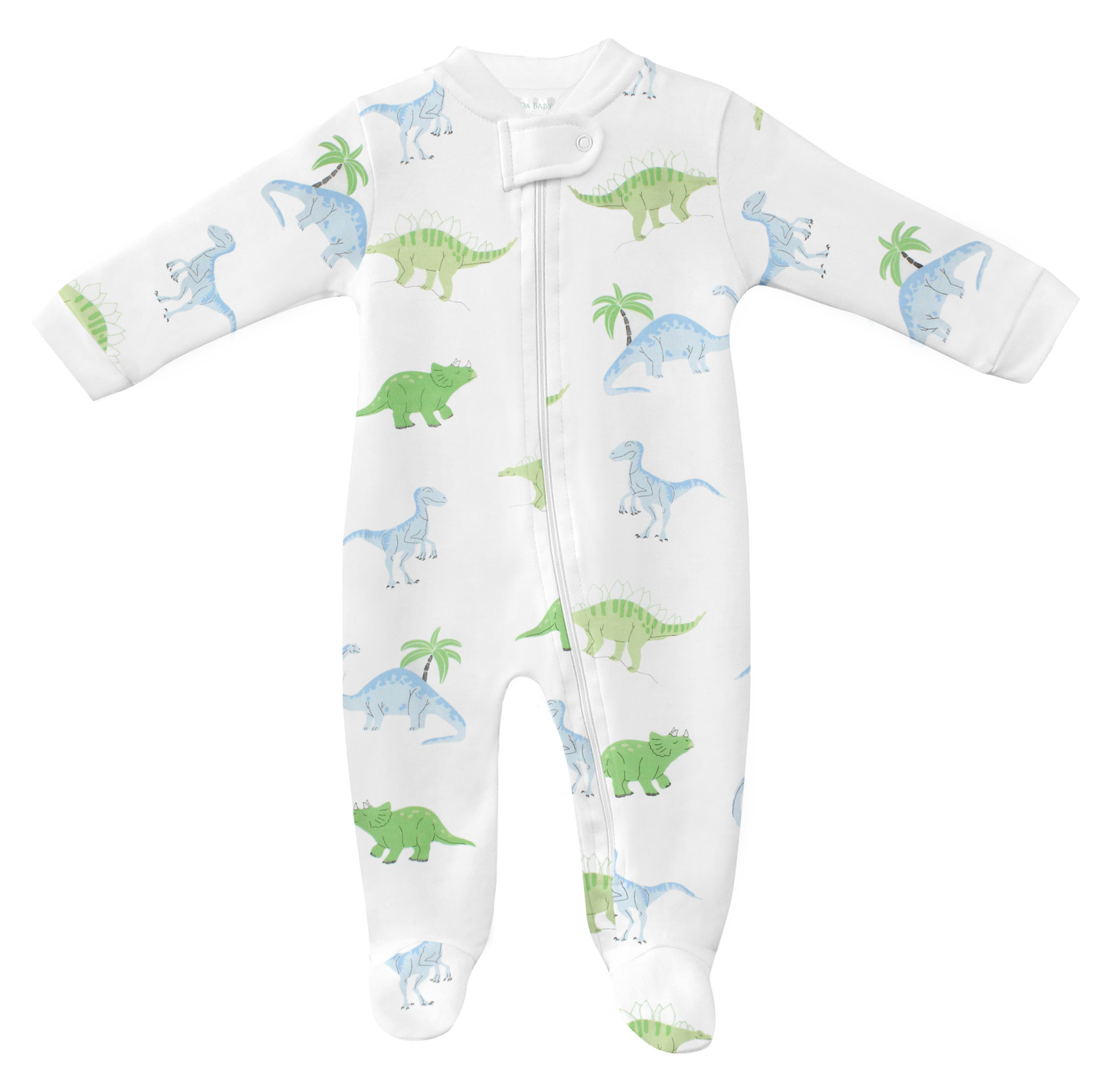 Friendly Dino Zip Footie