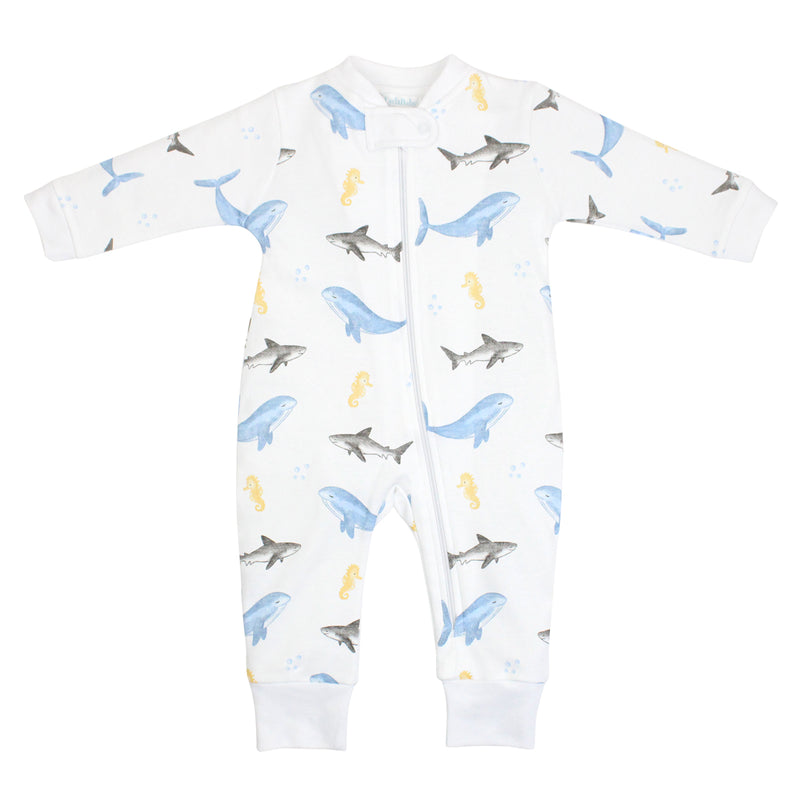 Sea Animals Print Footie