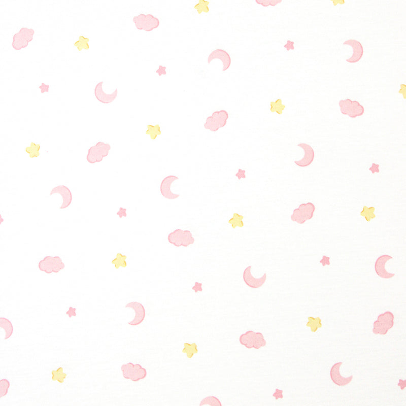 Sweet Dreams Moon and Stars Zip Footie Pink