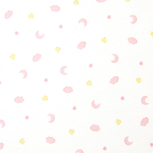 Sweet Dreams Moon and Stars Zip Footie Pink