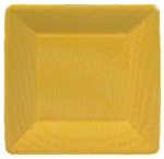 Grosgrain Yellow Square Plate