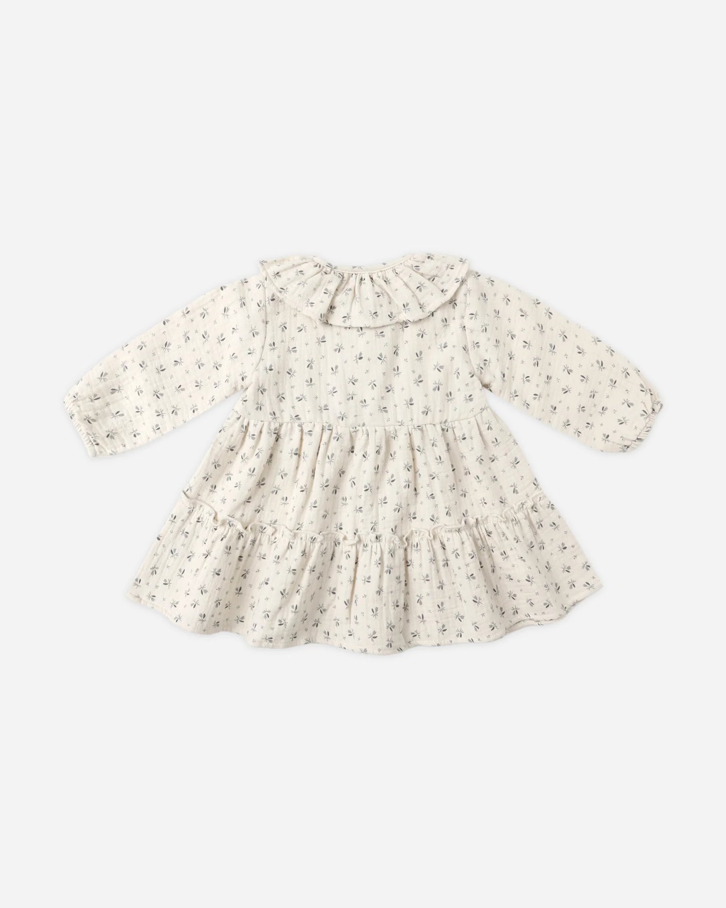 Ruffle Collar Button Dress || Bluebell