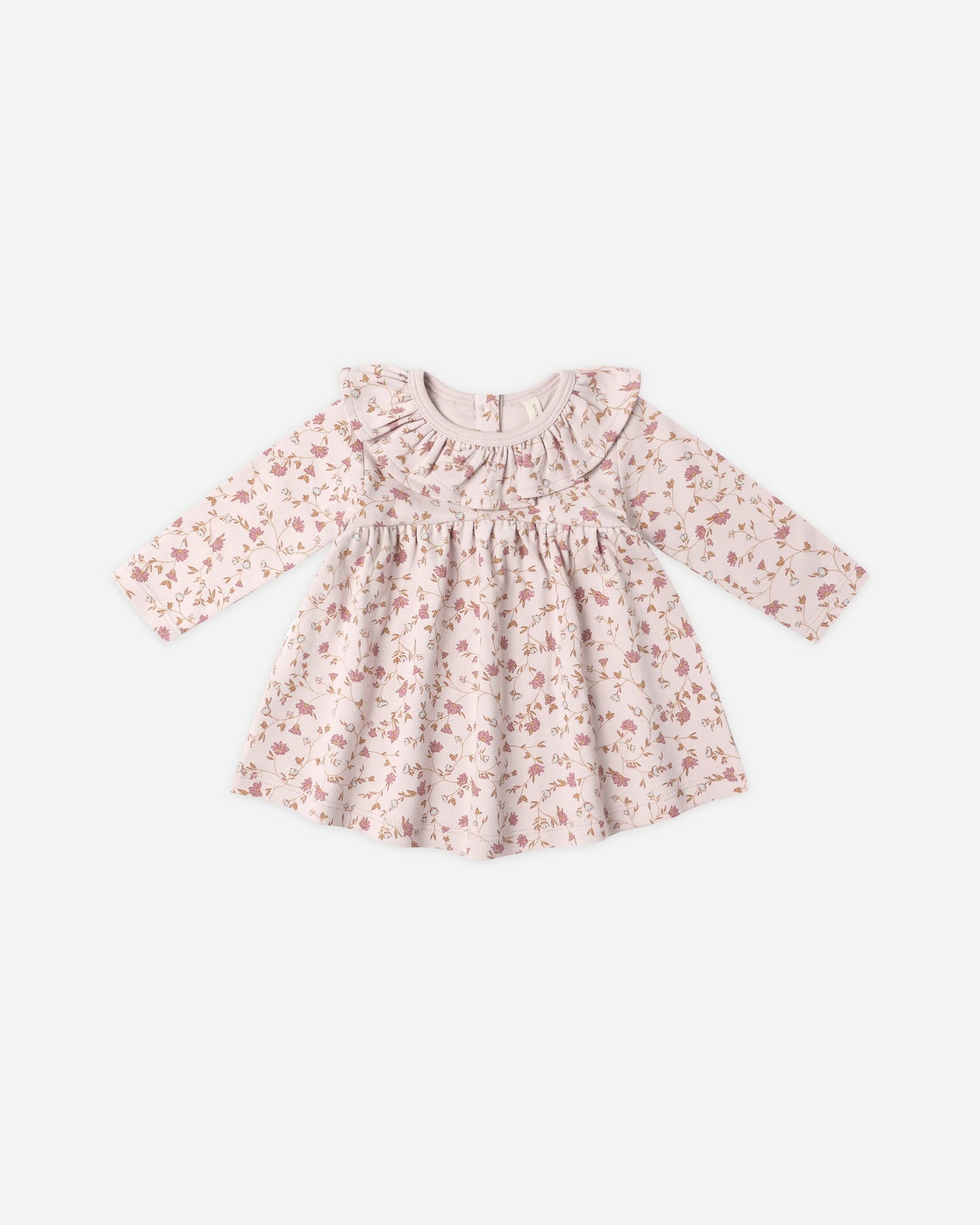Ruffle Collar Jersey Dress- Garden