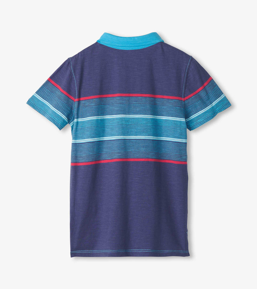 Norse Blue Stripes Polo Tee