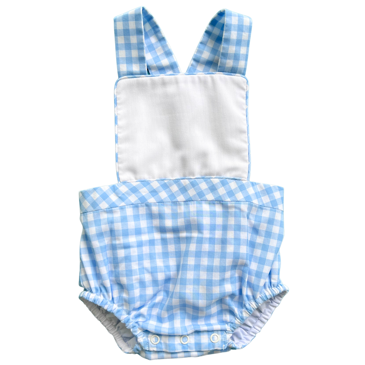 Sawyer Sunsuit, Ballantyne Blue Gingham